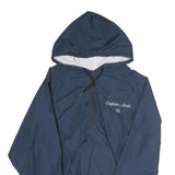 HARVARD CLOTHING Mens Navy Blue Captain Andi 96 Zip Hooded Polyester Jacket M