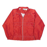EAST WEST Womens Red Zip Nylon Jacket L Casual Lightweight Outerwear