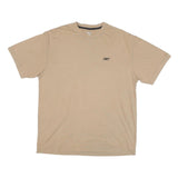 REEBOK Mens Beige XL T-Shirt Short Sleeve Crew Neck Cotton Blend Casual Wear