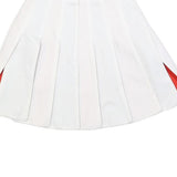 GD Womens White & Red Pleated Short Polyester Blend Skirt XS Cheerleader Style