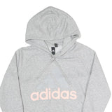 ADIDAS Womens Grey Hoodie M Cotton Blend Pullover Casual Sweatshirt