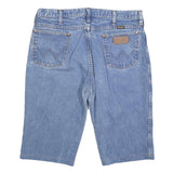 WRANGLER Mens Denim Blue Shorts L W36 Regular Fit Classic Cotton Blend Casual
