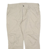 DICKIES Mens Cotton Blend Beige Relaxed Straight Trousers W40 L30 Work Casual