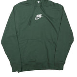 NIKE Mens Green Hoodie S Cotton Blend Pullover Casual Comfort Sweatshirt