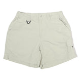COLUMBIA Womens Shorts Cream Casual Plain S W28 Outdoor Lightweight Style