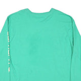 CARHARTT Mens Green Long Sleeve T-Shirt XL Crew Neck Cotton Blend Logo Print