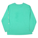 CARHARTT Mens Green Long Sleeve T-Shirt XL Crew Neck Cotton Blend Logo Print