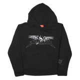 FANSHIRT Womens Black Hoodie L Metallica Logo Cotton Blend Pullover