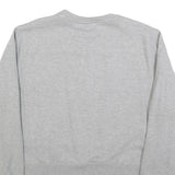 DIESEL Womens Grey Cotton Blend Crew Neck S Zip Up Sweatshirt Casual