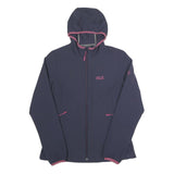 JACK WOLFSKIN Womens Blue & Pink Hooded Zip Jacket M Woven Outdoor Active