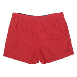 POLO RALPH LAUREN Mens Red Casual Shorts 2XL W38 Polyester Comfortable Fit