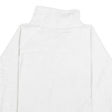 CALVIN KLEIN JEANS Womens White Plain Pullover Jumper High Neck S Polyester