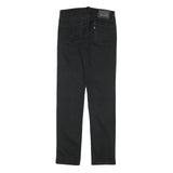 LEVI'S Mens Regular Fit Black Denim Jeans W30 L32 Zip Cotton Blend Classic