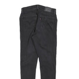 LEVI'S Womens Slim Black Denim Slim Jeans W28 L30 Zip Cotton Blend