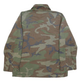 SELMA APPAREL Mens Green Camouflage Cotton Blend Military Jacket M Button