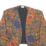 PEDRO MIGUEL Womens Floral Pattern Jacket M Polyester Blend Cropped Stylish