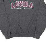 CHAMPION Mens Grey Loyola University Chicago Crew Neck L Cotton Blend Sweatshirt