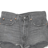 LEVI'S Womens Grey Casual Denim Cut-Off Shorts M W30 Frayed Hem