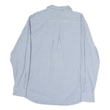TOMMY HILFIGER Mens Blue Check Shirt L Classic Fit Cotton Casual Long Sleeve