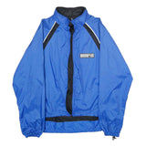 RIFF RAFF Mens Blue & Black Nylon Zip Jacket M Casual Lightweight Sportswear