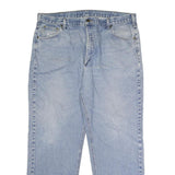 CARHARTT Mens Classic Blue Denim Jeans W42 L32 Zip Closure Straight Leg
