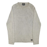 NAUTICA Womens Beige Patterned Jumper Crew Neck Basic Knit L Cotton Blend Casual