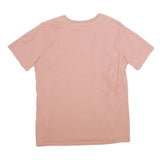 CARHARTT Womens Pink & Beige Graphic T-Shirt M Short Sleeve Crew Neck Pocket