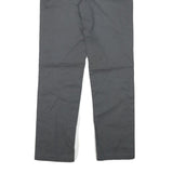 DICKIES Womens Cotton Blend Grey Regular Straight Trousers W26 L29 Workwear