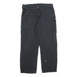 CARHARTT Mens Cotton Blend Black Regular Fit Straight Leg Trousers W36 L30