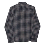 LEE Mens Blue Check Shirt M Cotton Blend Slim Fit Casual Button-Down