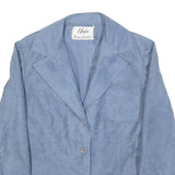 UMBA Womens Blue Button Jacket S Polyester Tailored Plain Stylish Classic