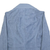 UMBA Womens Blue Button Jacket S Polyester Tailored Plain Stylish Classic