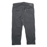 LEVI'S Mens Cotton Blend Grey Regular Fit Straight Leg Trousers W34 L24