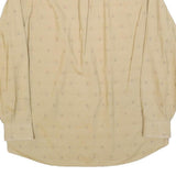 RENOIR Mens Beige Shirt L Long Sleeve Button Polyester Blend Casual Smart