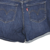 LEVI'S Womens Denim Blue Casual Shorts XS W25 Mid Length Cuffed Hem