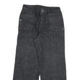 Womens Relaxed Dark Blue Denim Jeans W30 L30 Zip Button Pockets Casual
