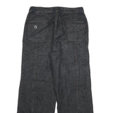 Womens Relaxed Dark Blue Denim Jeans W30 L30 Zip Button Pockets Casual