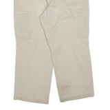 DICKIES Mens Relaxed Beige Cargo Trousers W38 L27 Cotton Blend Zip