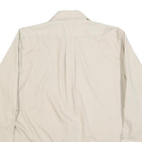 KMART Mens Beige Polyester Blend Shirt XL Long Sleeve Button Front Casual