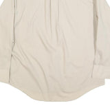 KMART Mens Beige Polyester Blend Shirt XL Long Sleeve Button Front Casual