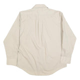 KMART Mens Beige Polyester Blend Shirt XL Long Sleeve Button Front Casual