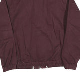 NIKE Mens Maroon Jacket M Cotton Blend Classic Zip Casual Outerwear