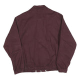 NIKE Mens Maroon Jacket M Cotton Blend Classic Zip Casual Outerwear