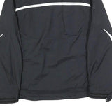 NIKE Womens Black Polyester Blend Zip Jacket M Sportswear Lightweight Warm