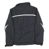 NIKE Womens Black Polyester Blend Zip Jacket M Sportswear Lightweight Warm