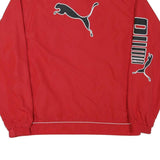 PUMA Mens Red & Black Zip Jacket L Polyester Blend Sports Racing Style Track