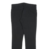GAP Womens Cotton Blend Black Slim Leg Trousers W28 L32 Zip Closure