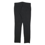 GAP Womens Cotton Blend Black Slim Leg Trousers W28 L32 Zip Closure