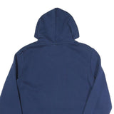 PUMA Womens Navy Blue Hoodie L Cotton Blend Pullover Casual Sports Sweatshirt