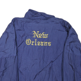 BLAIR Mens Blue XL Polyester Blend Jacket Plain Zip Casual Lightweight